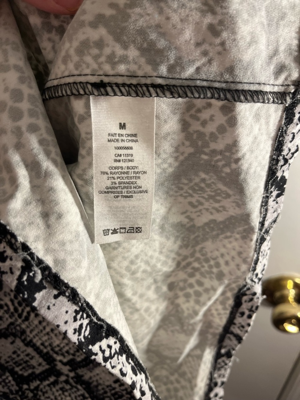 Garage Snakeskin-Print Bodycon Dress - Picture 3 of 9